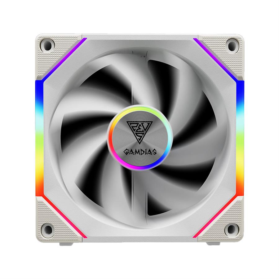 Fan Cooler Gamdias Aeolus P2-1203 White Pack x3