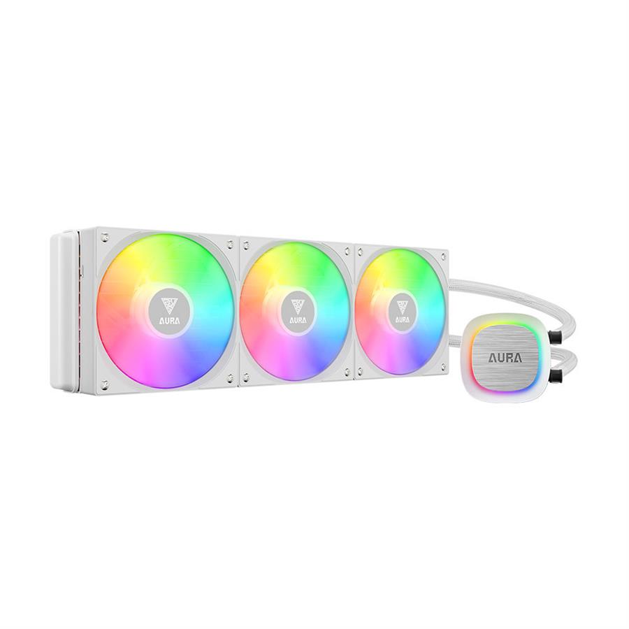 Water Cooler CPU Gamdias Aura GL360 V2 White RGB S1700